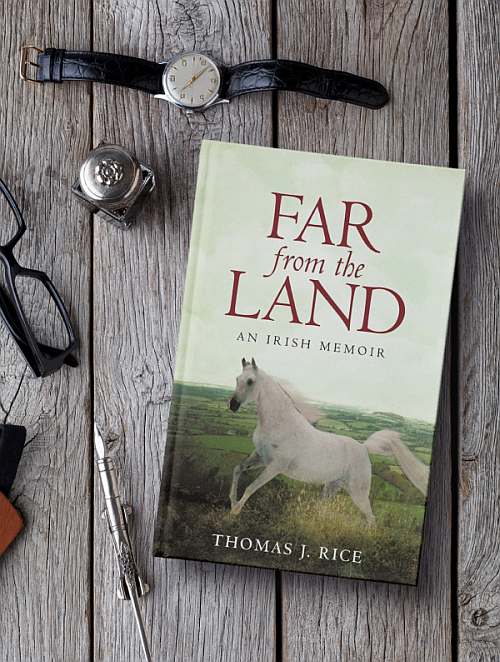 book cover for title Far from the Land