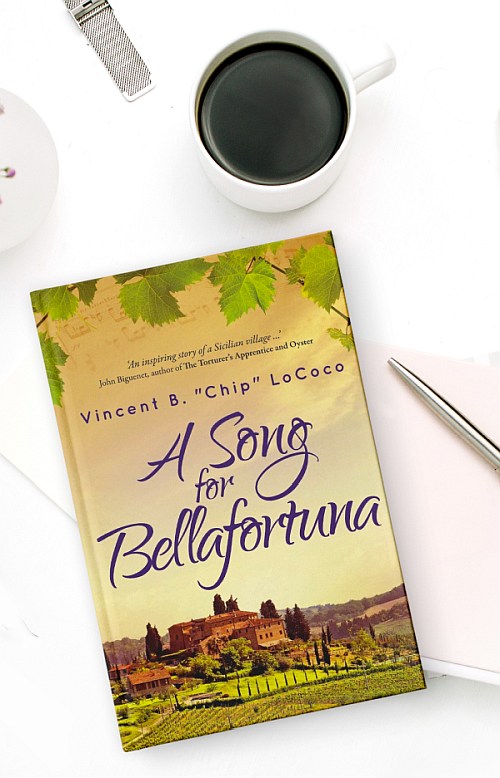 book cover design of A Song for Bellafortuna by Vincent B Chip LoCoco